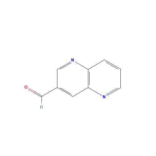 1,5-Naphthyridine-3-carbaldehyde (CAS: 959617-49-3) - Chemical Structure and Molecular Formula 