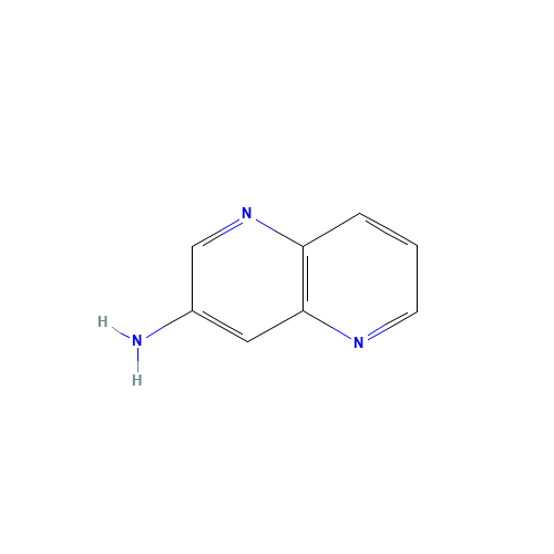 1,5-Naphthyridin-3-amine (CAS: 14756-77-5) - Chemical Structure and Molecular Formula 