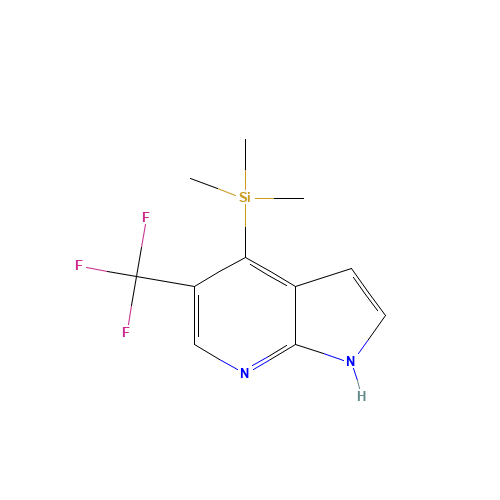 5-(Trifluoromethyl)-4-(trimethylsilyl)-1H-pyrrolo[2,3-b]pyridine (CAS: 1261365-59-6) - Related Chemical Product