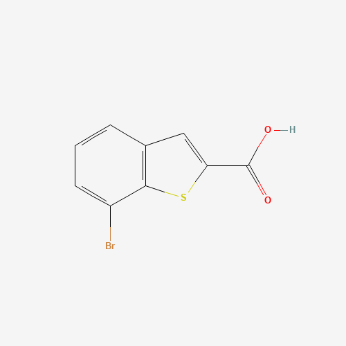 7-Bromo-1-benzothiophene-2-carboxylic acid (CAS: 19075-59-3) - Chemical Structure and Molecular Formula 