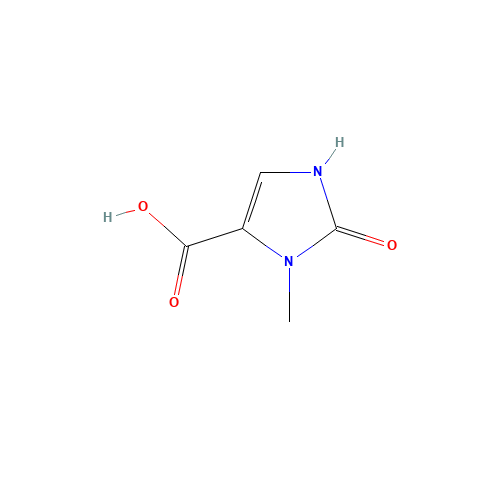 3-Methyl-2-oxo-2,3-dihydro-1H-imidazole-4-carboxylic acid (CAS: 17245-60-2) - Chemical Structure and Molecular Formula 