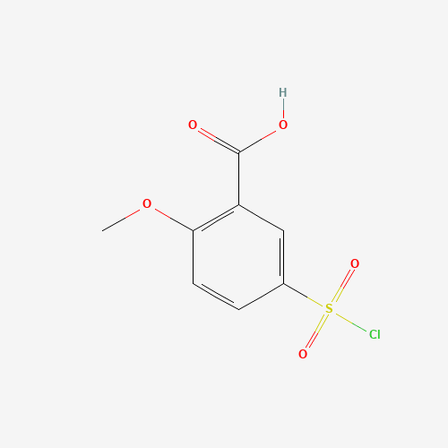 5-Chlorosulfonyl-2-methoxybenzoic acid (CAS: 51904-91-7) - Chemical Structure and Molecular Formula 