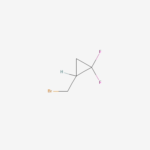 1-Bromomethyl-2,2-difluorocyclopropane (CAS: 77613-65-1) - Chemical Structure and Molecular Formula 