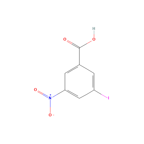 3-Iodo-5-nitrobenzoic acid (CAS: 6313-17-3) - Chemical Structure and Molecular Formula 