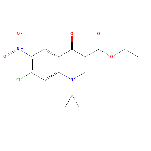 Ethyl 7-chloro-1-cyclopropyl-6-nitro-4-oxo-1,4-dihydro-3-quinolinecarboxylate (CAS: 127625-17-6) - Related Chemical Product