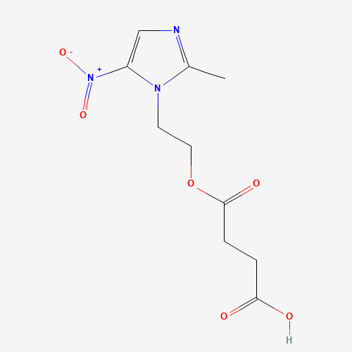 4-[2-(2-Methyl-5-nitro-1H-imidazol-1-yl)ethoxy]-4-oxobutanoic acid (CAS: 13182-87-1) - Related Chemical Product