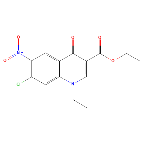 Ethyl 7-chloro-1-ethyl-6-nitro-4-oxo-1,4-dihydro-3-quinolinecarboxylate (CAS: 70186-33-3) - Related Chemical Product