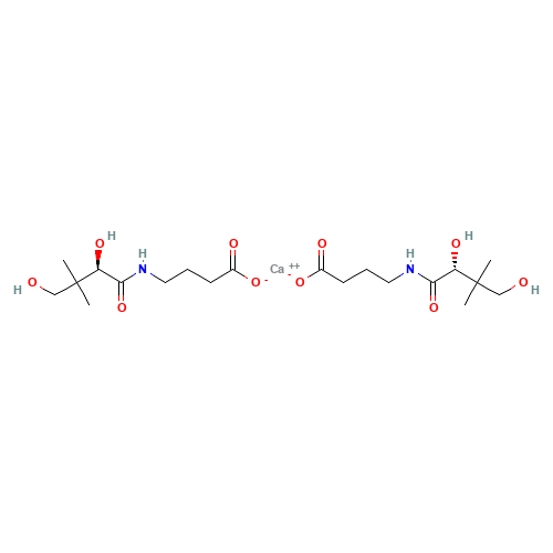 Calcium bis{4-[(2,4-dihydroxy-3,3-dimethylbutanoyl)amino]butanoate} (CAS: 17097-76-6) - Related Chemical Product