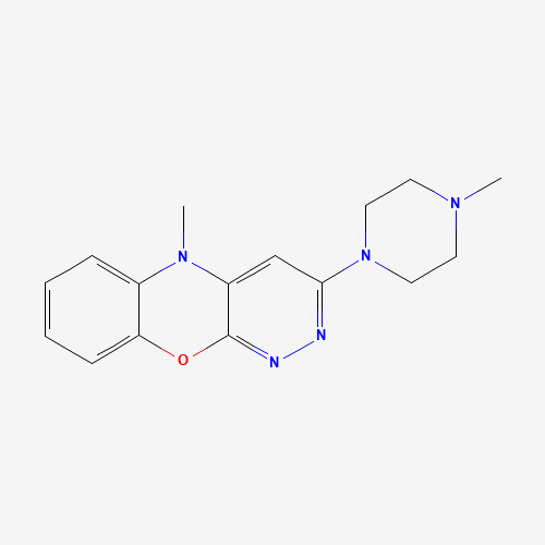 5-Methyl-3-(4-methyl-1-piperazinyl)-5H-pyridazino[3,4-b][1,4]benzoxazine (CAS: 24886-52-0) - Related Chemical Product