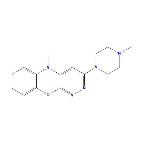 5-Methyl-3-(4-methyl-1-piperazinyl)-5H-pyridazino[3,4-b][1,4]benzoxazine (CAS: 24886-52-0) - Related Chemical Product
