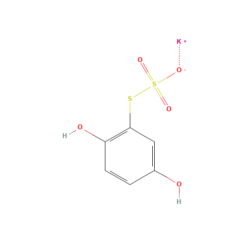 Potassium S-(2,5-dihydroxyphenyl) thiosulfate (CAS: 88891-36-5) - Related Chemical Product