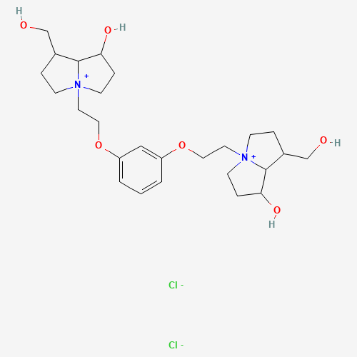 4,4'-[1,3-Phenylenebis(oxy-2,1-ethanediyl)]bis[1-h ydroxy-7-(hydroxymethyl)hexahydro-1H-pyrroliziniu (CAS: 19918-85-5) - Related Chemical Product