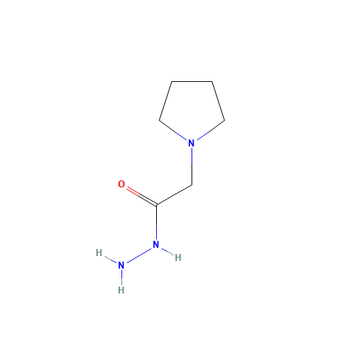 2-Pyrrolidin-1-ylacetohydrazide hydrochloride (CAS: 7171-96-2) - Chemical Structure and Molecular Formula 