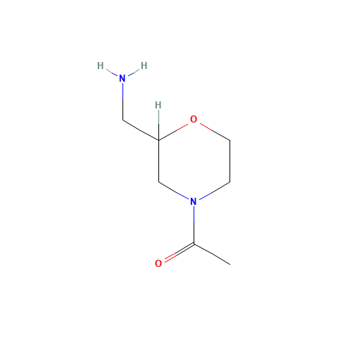 [(4-Acetylmorpholin-2-yl)methyl]amine hydrochloride (CAS: 182067-97-6) - Chemical Structure and Molecular Formula 
