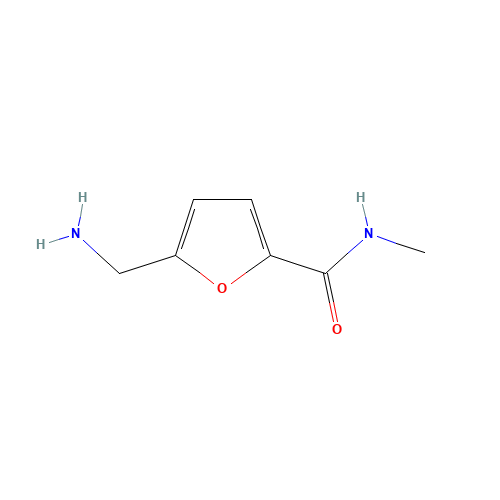 5-(Aminomethyl)-N-methyl-2-furamide hydrochloride (CAS: 1210706-38-9) - Chemical Structure and Molecular Formula 