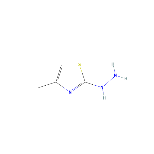 2-Hydrazino-4-methyl-1,3-thiazole hydrochloride (CAS: 78886-45-0) - Chemical Structure and Molecular Formula 