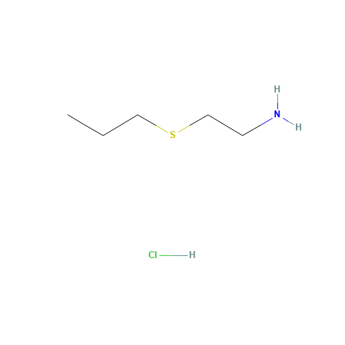 [2-(Propylthio)ethyl]amine hydrochloride (CAS: 36517-93-8) - Chemical Structure and Molecular Formula 