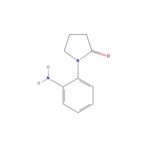 1-(2-Aminophenyl)pyrrolidin-2-one (CAS: 14453-65-7) - Chemical Structure and Molecular Formula 
