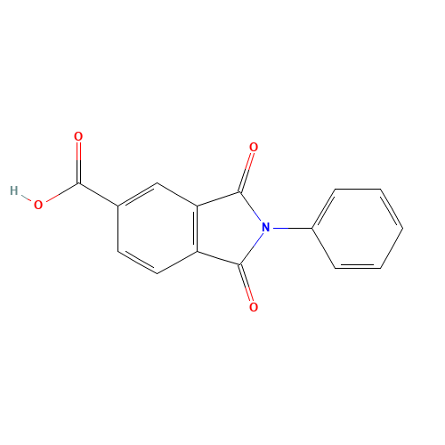 1,3-Dioxo-2-phenylisoindoline-5-carboxylic acid (CAS: 4649-27-8) - Related Chemical Product