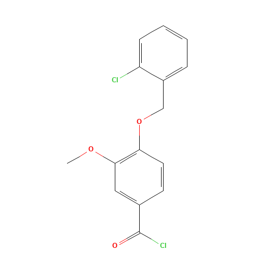 4-[(2-Chlorobenzyl)oxy]-3-methoxybenzoyl chloride (CAS: 381205-83-0) - Related Chemical Product