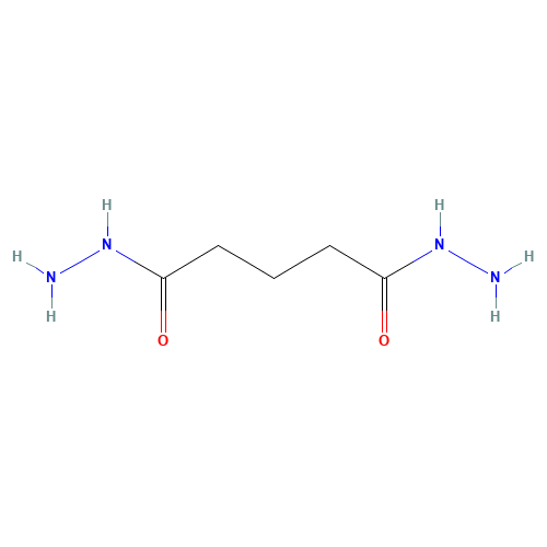 Pentanedihydrazide (CAS: 1508-67-4) - Chemical Structure and Molecular Formula 