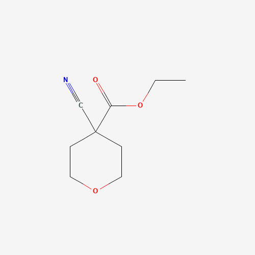 Ethyl 4-cyanotetrahydro-2H-pyran-4-carboxylate (CAS: 30431-99-3) - Chemical Structure and Molecular Formula 