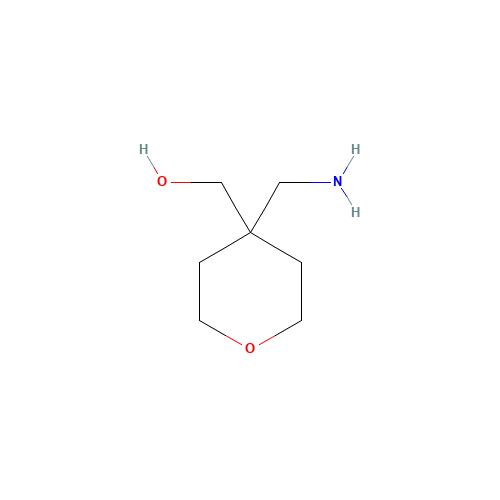 [4-(Aminomethyl)tetrahydro-2H-pyran-4-yl]methanol (CAS: 959238-22-3) - Chemical Structure and Molecular Formula 
