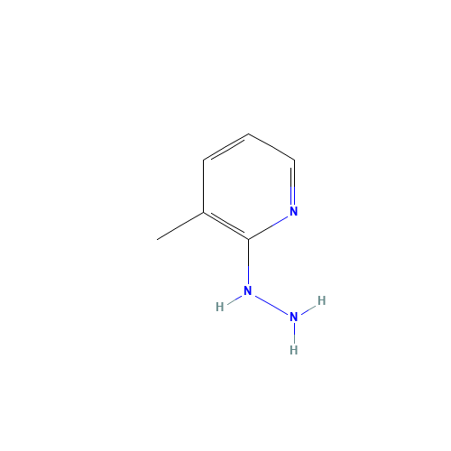 2-Hydrazino-3-methylpyridine (CAS: 4930-99-8) - Chemical Structure and Molecular Formula 