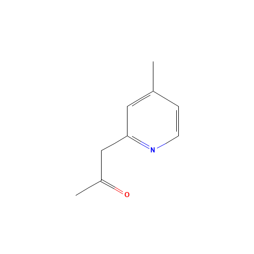 1-(4-Methylpyridin-2-yl)acetone (CAS: 42508-80-5) - Chemical Structure and Molecular Formula 
