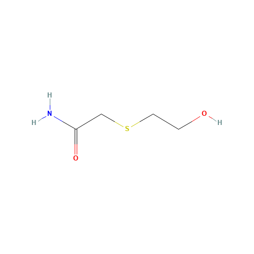 2-[(2-Hydroxyethyl)thio]acetamide (CAS: 20101-84-2) - Chemical Structure and Molecular Formula 