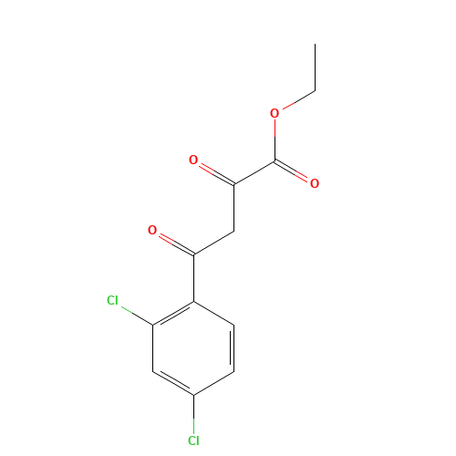 Ethyl 4-(2,4-dichlorophenyl)-2,4-dioxobutanoate (CAS: 478868-68-7) - Chemical Structure and Molecular Formula 