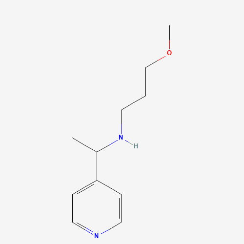 (3-Methoxypropyl)(1-pyridin-4-ylethyl)amine (CAS: 1042589-25-2) - Chemical Structure and Molecular Formula 