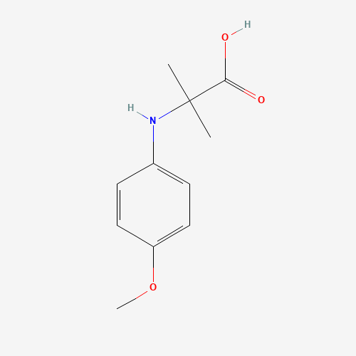 N-(4-Methoxyphenyl)-2-methylalanine (CAS: 103856-06-0) - Chemical Structure and Molecular Formula 