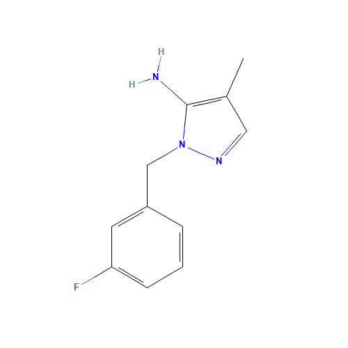 1-(3-Fluorobenzyl)-4-methyl-1H-pyrazol-5-amine (CAS: 1015845-64-3) - Related Chemical Product