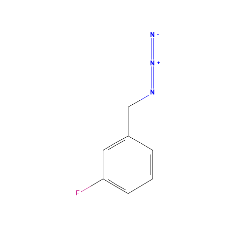 1-(Azidomethyl)-3-fluorobenzene (CAS: 159979-97-2) - Chemical Structure and Molecular Formula 