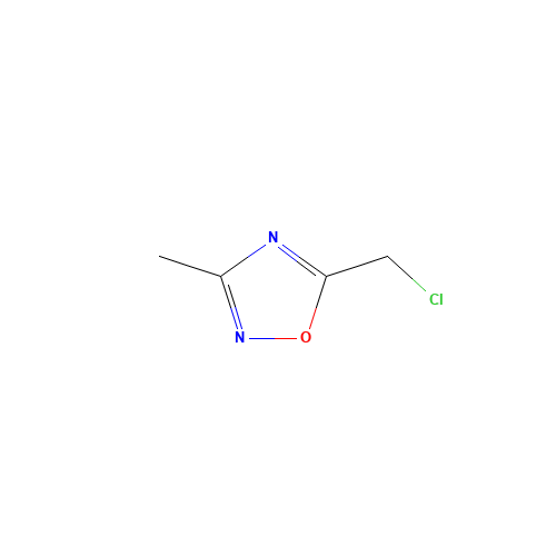 5-(Chloromethyl)-3-methyl-1,2,4-oxadiazole (CAS: 1192-81-0) - Chemical Structure and Molecular Formula 