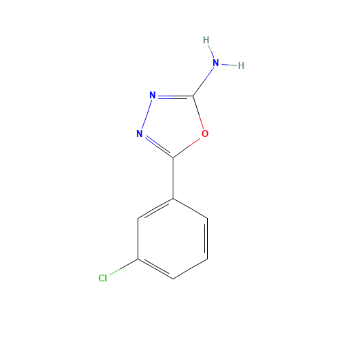 5-(3-Chlorophenyl)-1,3,4-oxadiazol-2-amine (CAS: 1673-45-6) - Related Chemical Product