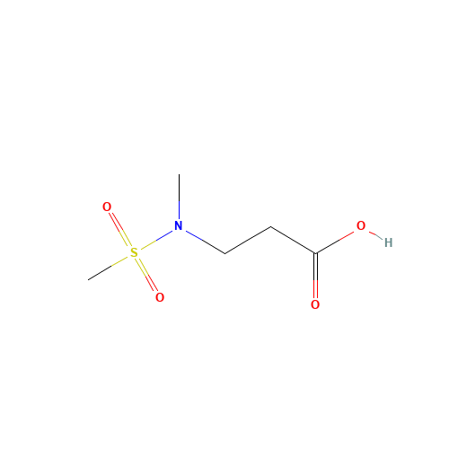 N-Methyl-N-(methylsulfonyl)-beta-alanine (CAS: 1158736-03-8) - Chemical Structure and Molecular Formula 