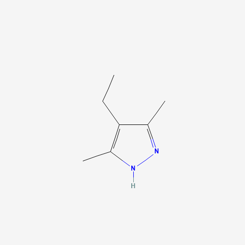 4-Ethyl-3,5-dimethyl-1H-pyrazole (CAS: 7554-67-8) - Chemical Structure and Molecular Formula 