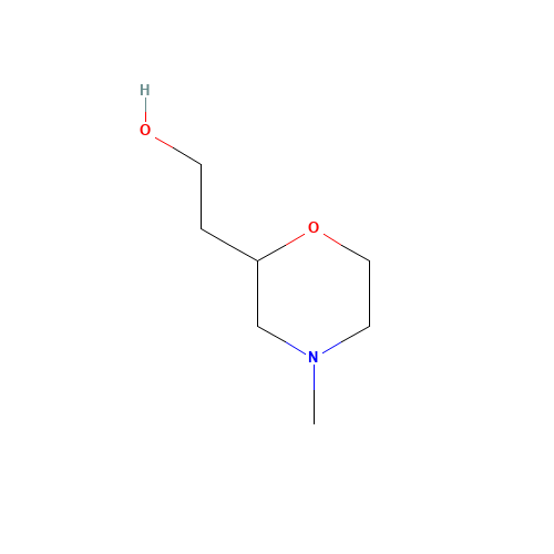 2-(4-Methylmorpholin-2-yl)ethanol (CAS: 959238-42-7) - Chemical Structure and Molecular Formula 