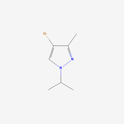 4-Bromo-1-isopropyl-3-methyl-1H-pyrazole (CAS: 1215295-87-6) - Chemical Structure and Molecular Formula 