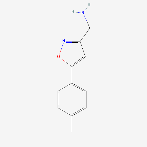{[5-(4-Methylphenyl)isoxazol-3-yl]methyl}amine (CAS: 893639-11-7) - Related Chemical Product