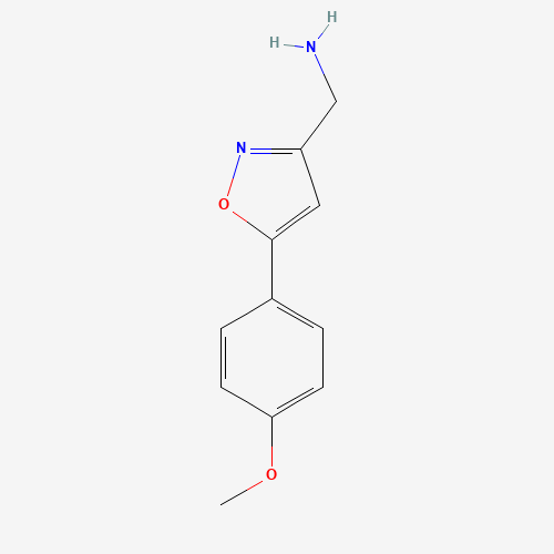 {[5-(4-Methoxyphenyl)isoxazol-3-yl]methyl}amine (CAS: 1018662-21-9) - Related Chemical Product
