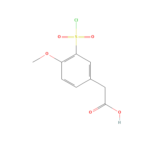[3-(Chlorosulfonyl)-4-methoxyphenyl]acetic acid (CAS: 104967-35-3) - Related Chemical Product