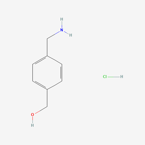 [4-(Aminomethyl)phenyl]methanol (CAS: 34403-46-8) - Chemical Structure and Molecular Formula 
