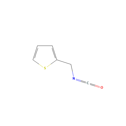 2-(Isocyanatomethyl)thiophene (CAS: 71189-20-3) - Chemical Structure and Molecular Formula 