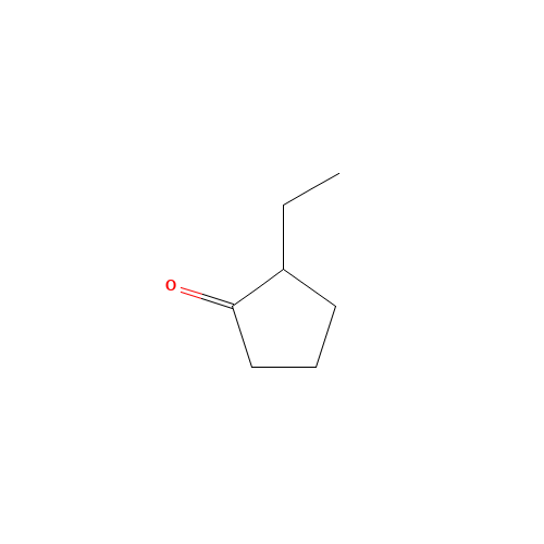 2-Ethylcyclopentanone (CAS: 4971-18-0) - Chemical Structure and Molecular Formula 