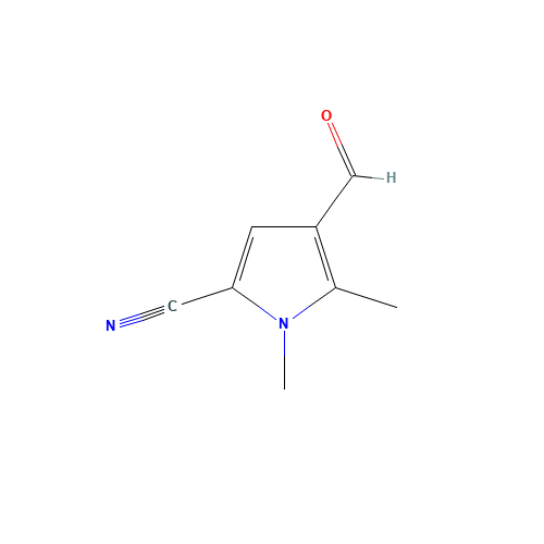 4-Formyl-1,5-dimethyl-1H-pyrrole-2-carbonitrile (CAS: 565191-91-5) - Chemical Structure and Molecular Formula 