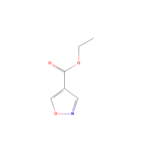 Ethyl isoxazole-4-carboxylate (CAS: 80370-40-7) - Chemical Structure and Molecular Formula 