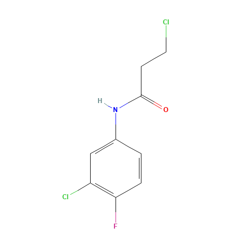 3-Chloro-N-(3-chloro-4-fluorophenyl)propanamide (CAS: 131605-66-8) - Related Chemical Product